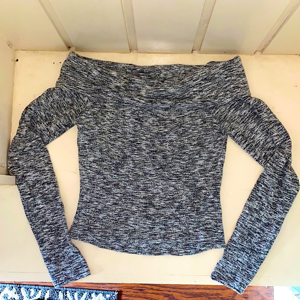 Forever 21 Off-Shoulder Cowl-Neck Top
